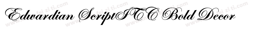 Edwardian ScriptITC Bold Decorated0字体转换